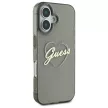 Guess GUHCP16MHCHGSPK iPhone 16 Plus 6.7" tok, fekete IML Heart