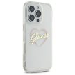Guess GUHCP16XHCHGSPT iPhone 16 Pro Max 6.9" tok, átlátszó hardcase IML Heart