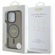 Guess GUHMP16LHFGEREK iPhone 16 Pro 6.3", tok, fekete IML Glitter Circle MagSafe