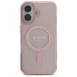 Guess GUHMP16SHFGEREP iPhone 16 6.1", IML Glitter Circle MagSafe tok, rózsaszín