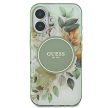 Guess GUHMP16MHFWBDCEN iPhone 16 Plus 6.7" tok, zöld hardcase IML Flower & Tonal Circle MagSafe