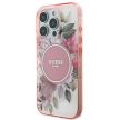 Guess GUHMP16XHFWBDCEP iPhone 16 Pro Max 6.9" hardcase IML Flower & Tonal Circle MagSafe tok, rózsaszín