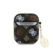 Guess PU 4G Peony Charm Airpods 1/2 tok, mintás, barna