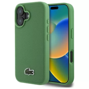   Lacoste LCHMP16MPVCN iPhone 16 Plus 6.7"tok, zöld hardcase Iconic Petit Pique MagSafe