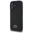 Lacoste LCHMP16SPVCK iPhone 16 6.1" tok, fekete Iconic Petit Pique MagSafe