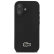 Lacoste LCHMP16MPVCK iPhone 16 Plus 6.7" tok, fekete Iconic Petit Pique MagSafe