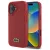 Lacoste LCHMP16MPVCR iPhone 16 Plus 6.7" tok, piros hardcase Iconic Petit Pique Woven Logo