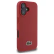 Lacoste LCHMP16MPVCR iPhone 16 Plus 6.7" tok, piros hardcase Iconic Petit Pique Woven Logo