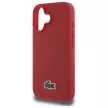 Lacoste LCHMP16MPVCR iPhone 16 Plus 6.7" tok, piros hardcase Iconic Petit Pique Woven Logo