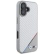 BMW BMHMP16S23PUDTS iPhone 16 6.1" tok, szürke hardcase M Carbon Tricolor Line MagSafe