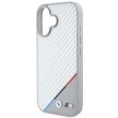 BMW BMHMP16S23PUDTS iPhone 16 6.1" tok, szürke hardcase M Carbon Tricolor Line MagSafe