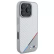 BMW BMHMP16L23PUDTS iPhone 16 Pro 6.3" tok, szürke hardcase M Carbon Tricolor Line MagSafe