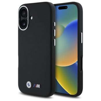   BMW BMHCP16S23PMWK iPhone 16 6.1", tok, fekete M Smooth Full Wrapped Metal