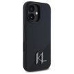 Karl Lagerfeld KLHMP16SSCMKMPCK iPhone 16 6.1" Silicone Shadow Metal Initial MagSafe tok, átlátszó