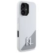 Karl Lagerfeld KLHMP16SSCMKMPCH iPhone 16 6,1" Silicone Initial Metal Logo MagSafe tok, fehér