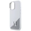 Karl Lagerfeld KLHMP16SSCMKMPCH iPhone 16 6,1" Silicone Initial Metal Logo MagSafe tok, fehér