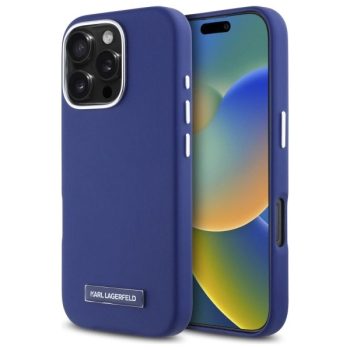   Karl Lagerfeld KLHMP16XPGMSRPB iPhone 16, Pro Max 6.9" tok, kék hardcase FW Metal Plate MagSafe