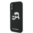 Karl Lagerfeld KLHMP16MSKCHPPLK iPhone 16 Plus 6.7" hardcase Silicone Double Heads Print MagSafe tok, fekete