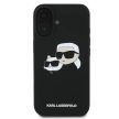Karl Lagerfeld KLHMP16MSKCHPPLK iPhone 16 Plus 6.7" hardcase Silicone Double Heads Print MagSafe tok, fekete