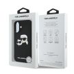 Karl Lagerfeld KLHMP16MSKCHPPLK iPhone 16 Plus 6.7" hardcase Silicone Double Heads Print MagSafe tok, fekete
