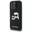 Karl Lagerfeld KLHMP16LSKCHPPLK iPhone 16 Pro 6.3" hardcase Silicone Double Heads Print MagSafe tok, fekete