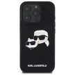 Karl Lagerfeld KLHMP16LSKCHPPLK iPhone 16 Pro 6.3" hardcase Silicone Double Heads Print MagSafe tok, fekete