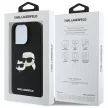 Karl Lagerfeld KLHMP16LSKCHPPLK iPhone 16 Pro 6.3" hardcase Silicone Double Heads Print MagSafe tok, fekete