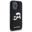 Karl Lagerfeld KLHMP16XSKCHPPLK iPhone 16 Pro Max 6.9" hardcase Silicone Double Heads Print MagSafe tok, fekete