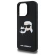 Karl Lagerfeld KLHMP16XSKCHPPLK iPhone 16 Pro Max 6.9" hardcase Silicone Double Heads Print MagSafe tok, fekete