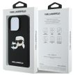 Karl Lagerfeld KLHMP16XSKCHPPLK iPhone 16 Pro Max 6.9" hardcase Silicone Double Heads Print MagSafe tok, fekete