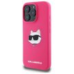 KARL LAGERFELD case IPHONE 16 Pro compatible with MagSafe KLHMP16LSCHPPLF (Sil Choupette Head Print) tok, rózsaszín