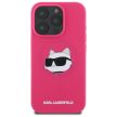 KARL LAGERFELD case IPHONE 16 Pro compatible with MagSafe KLHMP16LSCHPPLF (Sil Choupette Head Print) tok, rózsaszín