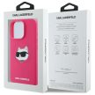 KARL LAGERFELD case IPHONE 16 Pro compatible with MagSafe KLHMP16LSCHPPLF (Sil Choupette Head Print) tok, rózsaszín