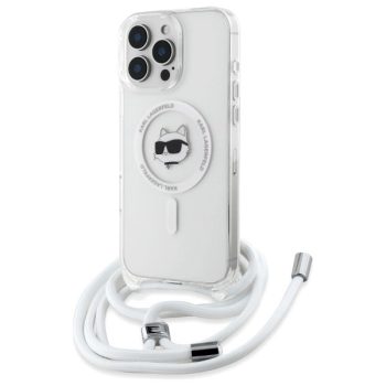   Karl Lagerfeld KLHMP16XHCCHNT iPhone 16, Pro Max 6.9" hardcase átlátszó IML Choupette Head & Cord Magsafe