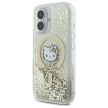 Hello Kitty HKHMP16SLGDIH iPhone 16 6.1", Liquid Glitter Fever MagSafe tok, fehér-arany