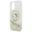 Hello Kitty HKHMP16SLGDIH iPhone 16 6.1", Liquid Glitter Fever MagSafe tok, fehér-arany