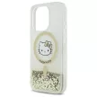 Hello Kitty HKHMP16LLGDIH iPhone 16 Pro, 6.3" tok, fehér-arany Liquid Glitter Fever MagSafe