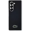 Lacoste LCHMZFD6PVCK Z Fold 6 F956 hardcase Iconic Petit Pique Woven Logo MagSafe tok, fekete