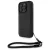 BMW BMHCP16X23RMRLK iPhone 16 Pro Max, 6.9" tok, fekete Signature Leather Wordmark Cord