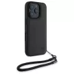 BMW BMHCP16X23RMRLK iPhone 16 Pro Max, 6.9" tok, fekete Signature Leather Wordmark Cord