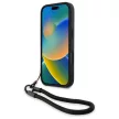 BMW BMHCP16X23RMRLK iPhone 16 Pro Max, 6.9" tok, fekete Signature Leather Wordmark Cord