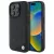 BMW BMHCP16X23RCGPK iPhone 16 Pro Max, 6.9" tok, fekete Sign Leather Crossing Lines Pattern