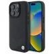 BMW BMHCP16X23RCGPK iPhone 16 Pro Max, 6.9" tok, fekete Sign Leather Crossing Lines Pattern