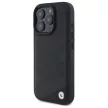 BMW BMHCP16X23RCGPK iPhone 16 Pro Max, 6.9" tok, fekete Sign Leather Crossing Lines Pattern