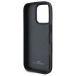 BMW BMHCP16X23RCGPK iPhone 16 Pro Max, 6.9" tok, fekete Sign Leather Crossing Lines Pattern