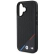 BMW BMHMP16M23PUPDK iPhone 16 Plus 6.7" tok, fekete M Perforated Tricolor Line MagSafe