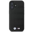 BMW BMHMP16S23PUSPK iPhone 16 6.1" tok, fekete M Perforated Stitched Line MagSafe