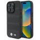 BMW BMHMP16X23PUSPK iPhone 16 Pro Max, 6.9" tok, fekete M Perforated And Stitched Line MagSafe