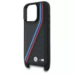 BMW BMHCP16L23PSVTK iPhone 16 Pro 6.3", tok, fekete M Edition Carbon Tricolor Lines & Strap