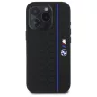 BMW BMHMP16X23SHEB iPhone 16 Pro Max, 6.9" tok, fekete Silicone Hexagon Blue Line MagSafe